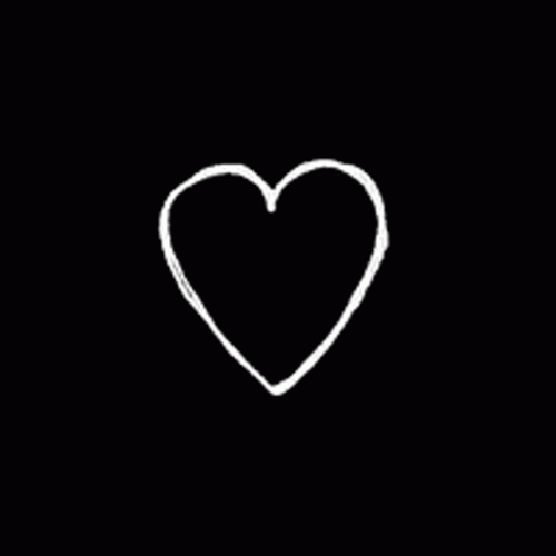 Heartbroken Black Heart GIF