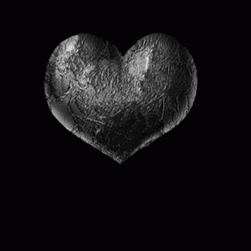 Heartbroken Black Heart Melting GIF