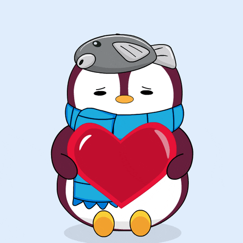 Heartbroken Heart Penguin GIF
