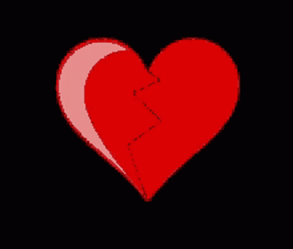 Heartbroken Heart Take Apart GIF