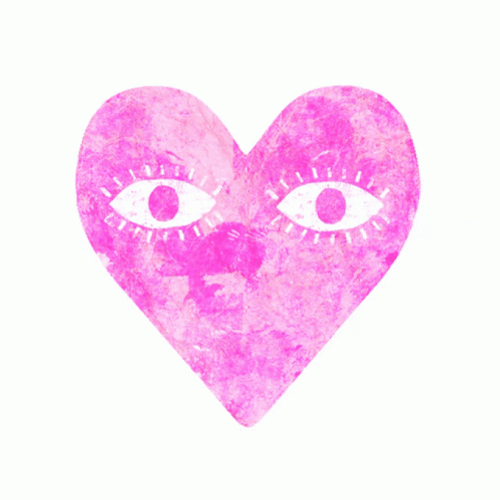 Heartbroken Pink Heart Tears  GIF