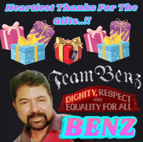 Heartiest Thanks for Gifts and Respect