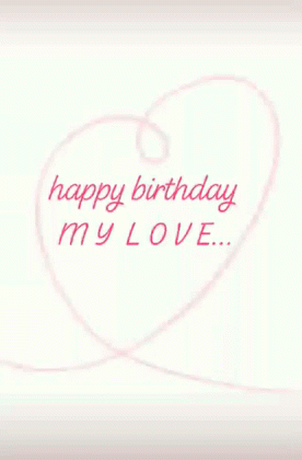 Hearts Strings Happy Birthday Husband GIF