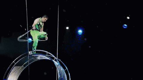 Heartstopping Wheel Acrobats Xtreme Circus GIF