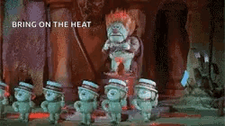 Heat Miser And Minions Bring On The Heat GIF