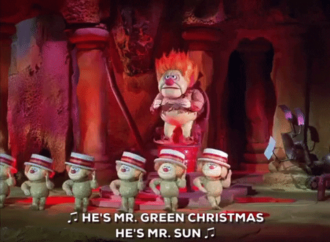 Heat Miser And Minions Dancing GIF