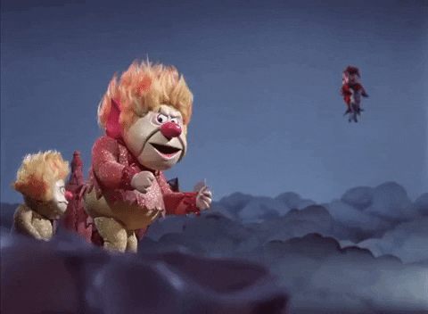 Heat Miser Fist Banging Year Without Santa Claus GIF