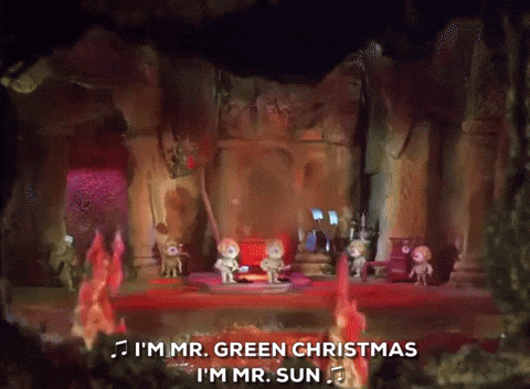Heat Miser Singing On Throne GIF