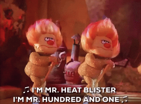 Heat Miser Singing With Minions GIF