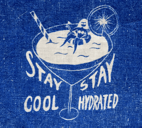Heat Wave Stay Cool Graphic Design GIF