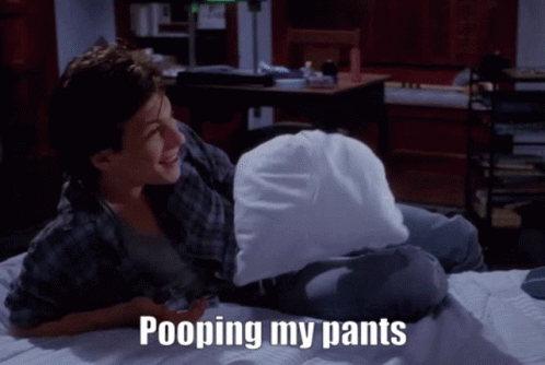 Heathers Christian Slater Funny Poop GIF