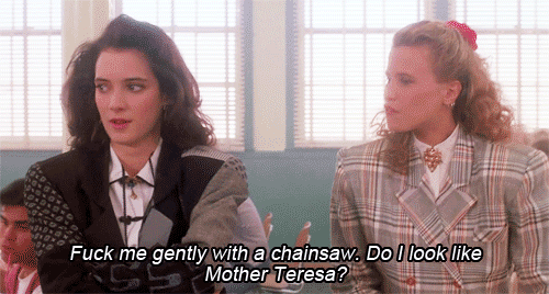 Heathers Lunchtime Talking GIF