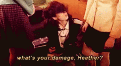 Heathers Winona Ryder Hair Flip GIF