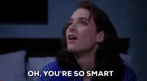 Heathers Winona Ryder You're So Smart GIF