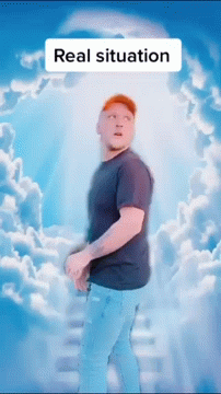 Funny Man Heaven Real Situation GIF