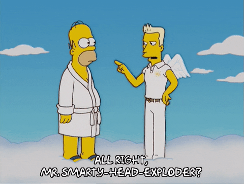 Homer Simpson Walking In The Heaven GIF