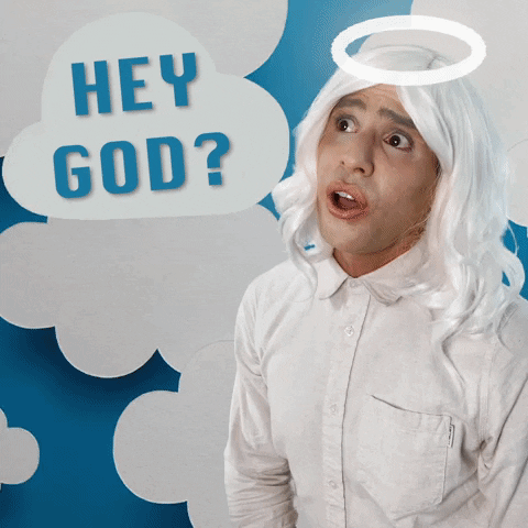 Funny Angel In Heaven Reaction GIF
