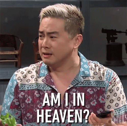 Man Asking Am I In Heaven GIF