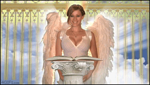 Sexy Angel In Heaven GIF