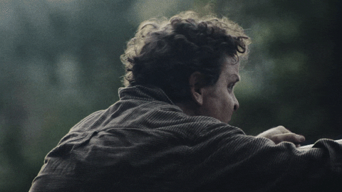 Heavy Breathing Scared Man GIF