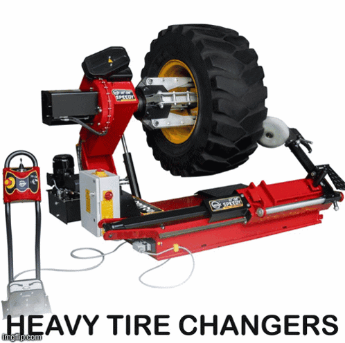 Heavy Tire Changers With Large Tire
