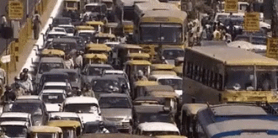 Heavy Traffic In The City GIF