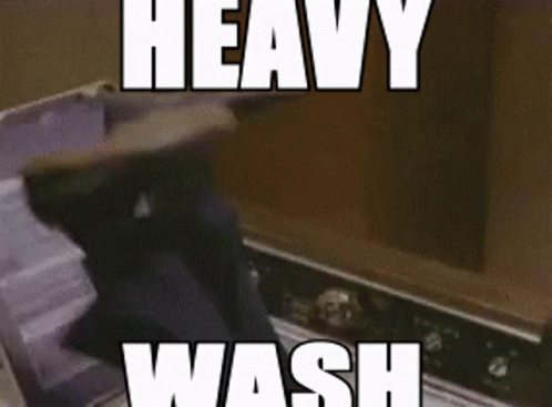 Heavy Wash Meme Person Using Computer