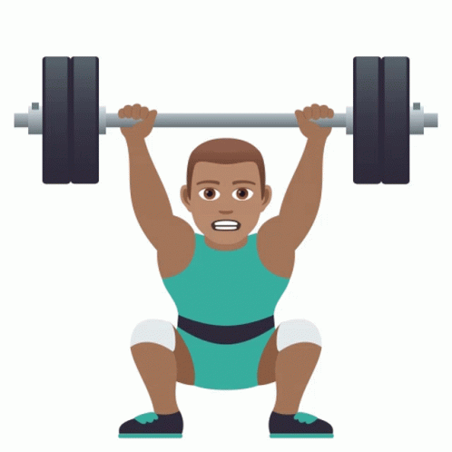 Heavy Weightlifting For A Good Morning Exercise GIF