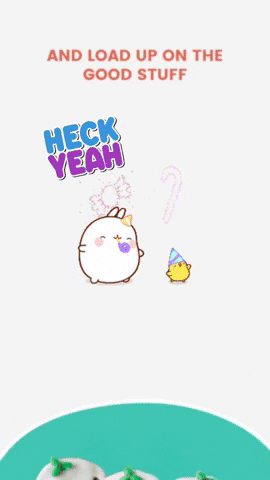 Heck Yeah Animated Chicks Advertisement GIF
