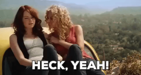 Heck Yeah Easy A Emma Stone GIF