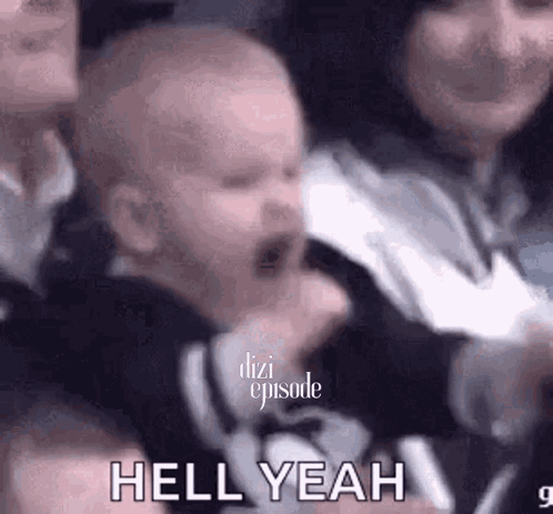 Heck Yeah Excited Toddler Scream GIF