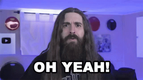 Heck Yeah Streamer Double Rock Hand Sign GIF