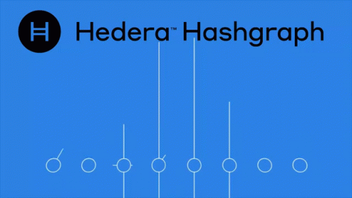 Hedera Hashgraph Logo With Blue Background