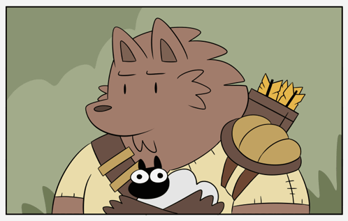 Hedgehog Holding Cat