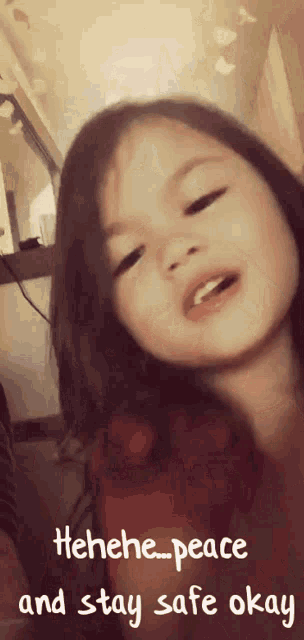 Hehe Peace And Stay Safe Okay GIF