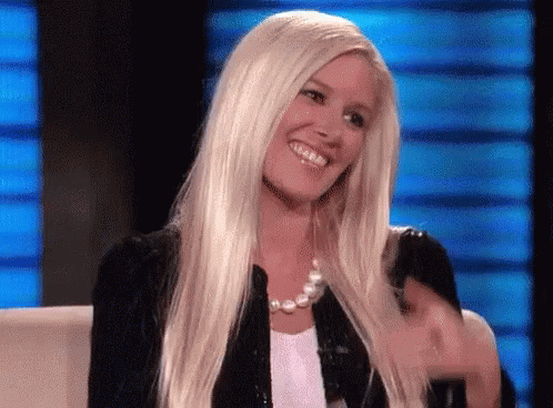 Heidi Montag Fixing Blonde Hair GIF