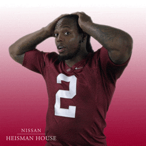 Heisman House Bilal Powell Face Palm GIF