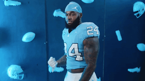 Heisman Pose North Carolina Player GIF