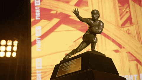 Heisman Trophy Cinematic Shot GIF