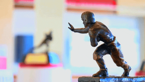 Heisman Trophy Close Up Shot GIF