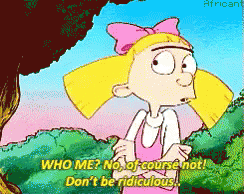 Helga Hey Arnold Who Me GIF