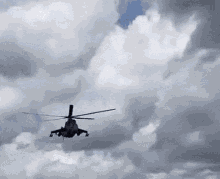 Helicopter Flying Worms Eye View GIF