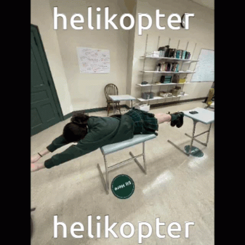 Helicopter Helicopter Hilarious Table Spin Meme GIF