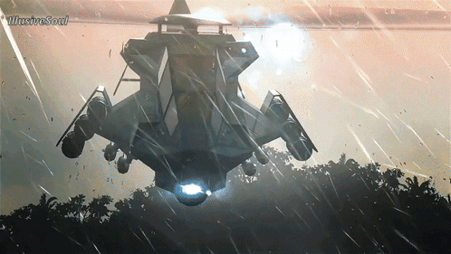 Helicopter With Illustrate Soul