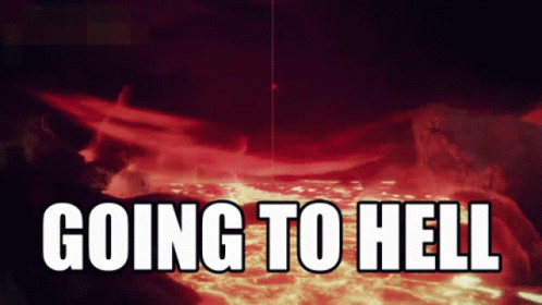 Going To Hell Sea Of Fire GIF