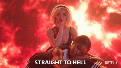 Straight To Hell Sabrina Spellman GIF