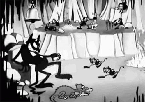 Felix The Cat Hell Keeper Vintage Animation GIF