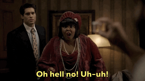 Hell To The Naw Psychic Panicking GIF