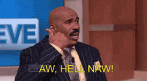 Hell To The Naw Steve Harvey Freaking Out GIF