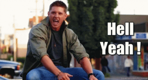 Hell Yeah Supernatural Dean Winchester GIF